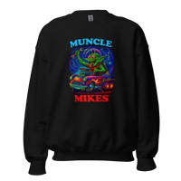 Muncle Mikes Hot Rod and Rat Rod Shirt Mayhem! Monster Rods! (019) Unisex Sweatshirt product mockup 4