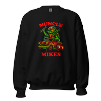 Muncle Mikes Hot Rod and Rat Rod Shirt Mayhem! Monster Rods! (024) Unisex Sweatshirt product mockup 4