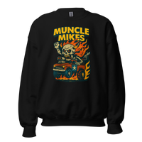 Muncle Mikes Hot Rod and Rat Rod Shirt Mayhem! Monster Rods! (028) Unisex Sweatshirt product mockup 4