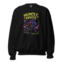 Muncle Mikes Hot Rod and Rat Rod Shirt Mayhem! Monster Rods! (029) Unisex Sweatshirt product mockup 4