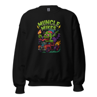 Muncle Mikes Hot Rod and Rat Rod Shirt Mayhem! Monster Rods! (030) Unisex Sweatshirt product mockup 4