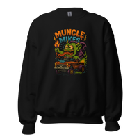Muncle Mikes Hot Rod and Rat Rod Shirt Mayhem! Monster Rods! (033) Unisex Sweatshirt product mockup 4