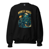 Muncle Mikes Hot Rod and Rat Rod Shirt Mayhem! Monster Rods! (041) Unisex Sweatshirt product mockup 4