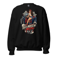 Rev Match Rita Hot Rod Unisex Sweatshirt product mockup 4
