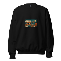 Remote Work Unisex Sweatshirt product mockup 4