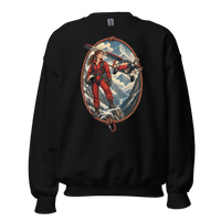 Vintage Aviation Pin-Up T-Shirt – Edition 07 Unisex Sweatshirt product mockup 4