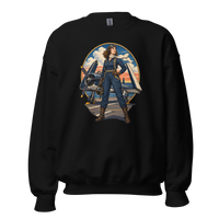 Vintage Aviation Pin-Up T-Shirt – Edition 11 Unisex Sweatshirt product mockup 4