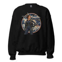 Vintage Aviation Pin-Up T-Shirt – Edition 34 Unisex Sweatshirt product mockup 4
