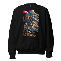 Vintage Aviation Pin-Up T-Shirt – Edition 32 Unisex Sweatshirt product mockup 4