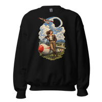 Vintage Aviation Pin-Up T-Shirt – Edition 36 Unisex Sweatshirt product mockup 4