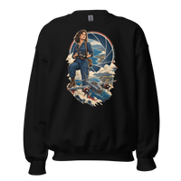 Vintage Aviation Pin-Up T-Shirt – Edition 37 Unisex Sweatshirt product mockup 4