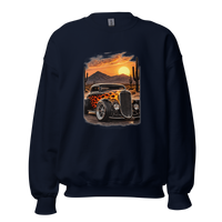 Desert Sunset Flame Coupe Unisex Sweatshirt product mockup 3