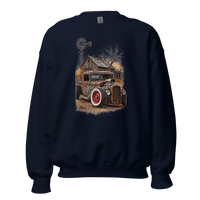 Rust and Thunder Rat Rod Pickup Unisex Sweatshirt product mockup 3