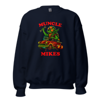 Muncle Mikes Hot Rod and Rat Rod Shirt Mayhem! Monster Rods! (024) Unisex Sweatshirt product mockup 3