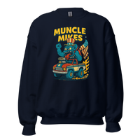 Muncle Mikes Hot Rod and Rat Rod Shirt Mayhem! Monster Rods! (026) Unisex Sweatshirt product mockup 3