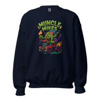 Muncle Mikes Hot Rod and Rat Rod Shirt Mayhem! Monster Rods! (030) Unisex Sweatshirt product mockup 3