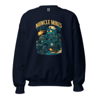 Muncle Mikes Hot Rod and Rat Rod Shirt Mayhem! Monster Rods! (041) Unisex Sweatshirt product mockup 3