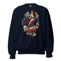 Rev Match Rita Hot Rod Unisex Sweatshirt product mockup 3