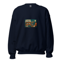 Remote Work Unisex Sweatshirt product mockup 3