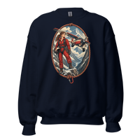 Vintage Aviation Pin-Up T-Shirt – Edition 07 Unisex Sweatshirt product mockup 3