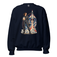 Vintage Aviation Pin-Up T-Shirt – Edition 10 Unisex Sweatshirt product mockup 3