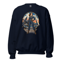 Vintage Aviation Pin-Up T-Shirt – Edition 11 Unisex Sweatshirt product mockup 3