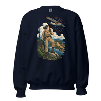 Vintage Aviation Pin-Up T-Shirt – Edition 29 Unisex Sweatshirt product mockup 3