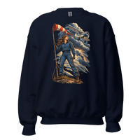 Vintage Aviation Pin-Up T-Shirt – Edition 32 Unisex Sweatshirt product mockup 3