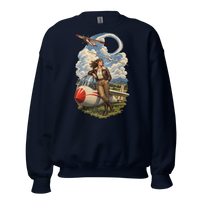 Vintage Aviation Pin-Up T-Shirt – Edition 36 Unisex Sweatshirt product mockup 3
