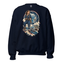 Vintage Aviation Pin-Up T-Shirt – Edition 37 Unisex Sweatshirt product mockup 3