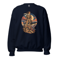 Vintage Aviation Pin-Up T-Shirt – Edition 40 Unisex Sweatshirt product mockup 3