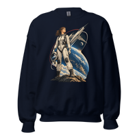 Vintage Aviation Pin-Up T-Shirt – Edition 41 Unisex Sweatshirt product mockup 3