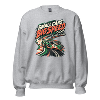 Small Cars Big Speed Unisex Sweatshirt product mockup 3