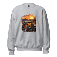 Desert Sunset Flame Coupe Unisex Sweatshirt product mockup 2
