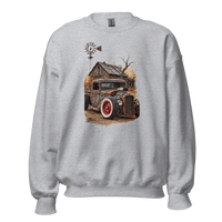 Rust and Thunder Rat Rod Pickup Unisex Sweatshirt product mockup 2