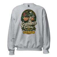 Grandpa's Garage Quality Control T-Shirt – Mechanic Gift Unisex Sweatshirt product mockup 2