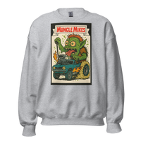 Monster Mugs 004 Hot Rod Coffee Mug — Muncle Mikes Unisex Sweatshirt product mockup 2
