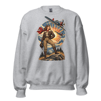 Vintage Aviation Pin-Up T-Shirt – Edition 35 Unisex Sweatshirt product mockup 2
