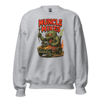 Muncle Mikes Hot Rod and Rat Rod Shirt Mayhem! Monster Rods! (007) Unisex Sweatshirt product mockup 2