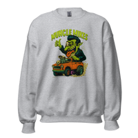 Muncle Mikes Hot Rod and Rat Rod Shirt Mayhem! Monster Rods! (010) Unisex Sweatshirt product mockup 2
