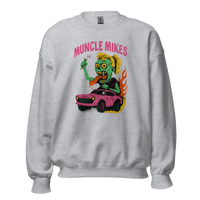 Muncle Mikes Hot Rod and Rat Rod Shirt Mayhem! Monster Rods! (014) Unisex Sweatshirt product mockup 2