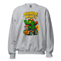 Muncle Mikes Hot Rod and Rat Rod Shirt Mayhem! Monster Rods! (017) Unisex Sweatshirt product mockup 2