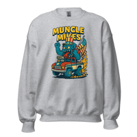Muncle Mikes Hot Rod and Rat Rod Shirt Mayhem! Monster Rods! (026) Unisex Sweatshirt product mockup 2