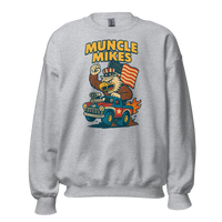 Muncle Mikes Hot Rod and Rat Rod Shirt Mayhem! Monster Rods! (027) Unisex Sweatshirt product mockup 2