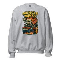 Muncle Mikes Hot Rod and Rat Rod Shirt Mayhem! Monster Rods! (028) Unisex Sweatshirt product mockup 2