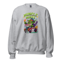 Muncle Mikes Hot Rod and Rat Rod Shirt Mayhem! Monster Rods! (030) Unisex Sweatshirt product mockup 2