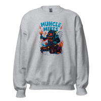 Muncle Mikes Hot Rod and Rat Rod Shirt Mayhem! Monster Rods! (032) Unisex Sweatshirt product mockup 2