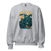 Muncle Mikes Hot Rod and Rat Rod Shirt Mayhem! Monster Rods! (041) Unisex Sweatshirt product mockup 2