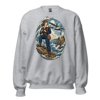Seaplane Aviator and Lighthouse Unisex Sweatshirt product mockup 2