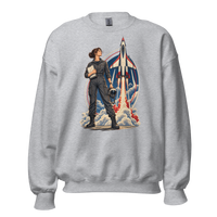 Vintage Aviation Pin-Up T-Shirt – Edition 10 Unisex Sweatshirt product mockup 2